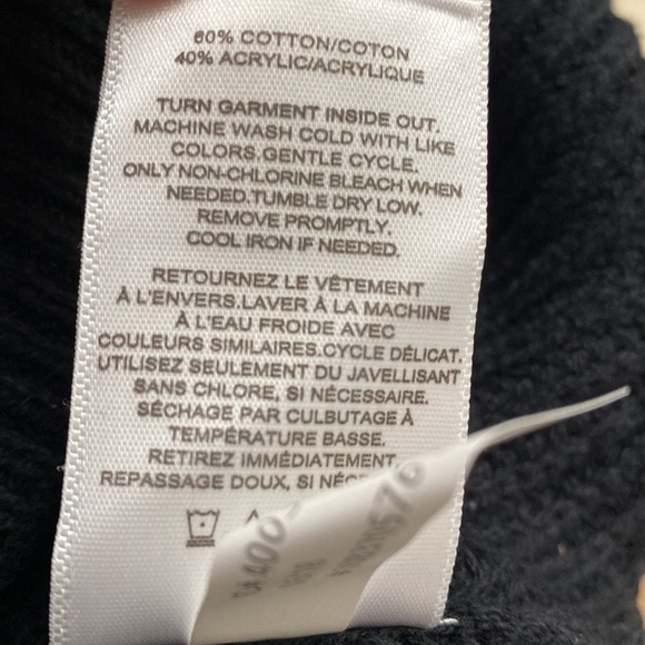 NWT Express V-Neck Boyfriend Sweater Women’s S Longline Tennis Preppy Y2K 90’s - Picture 8 of 10